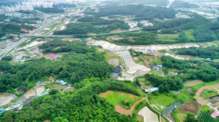 공주 송선동현 신도시 개발사업 - 드론 사진