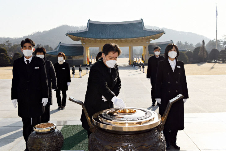 국립대전현충원장 취임참배