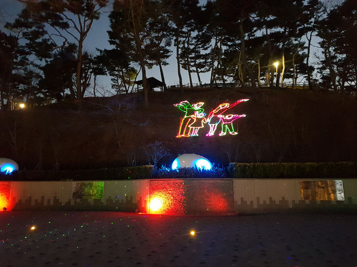 2.예당호 출렁다리 레이저 영상쇼2