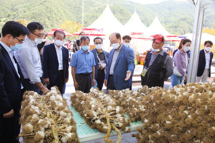 보도1)지난해 단양마늘 직거래 행사