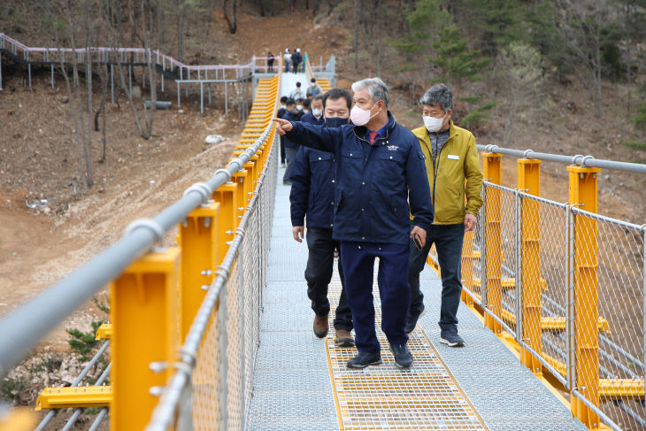 문정우 금산군수, 주요 현안사업장 현장행정