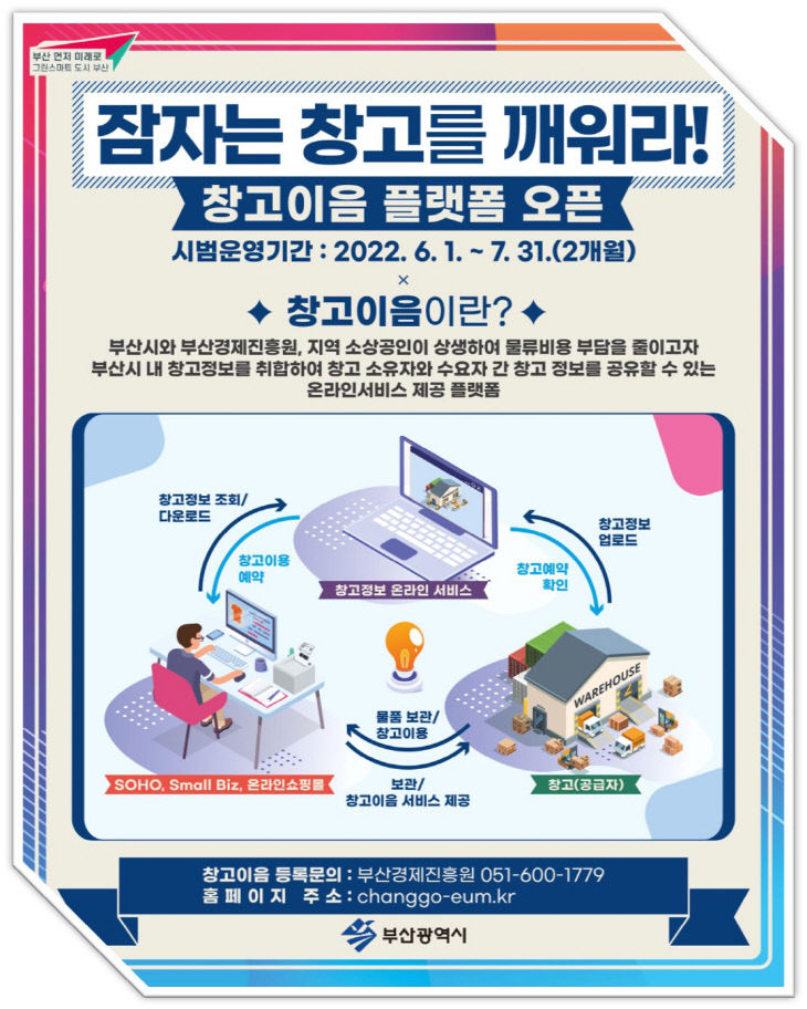 창고이음 홍보 포스터.사진=부산시 제공
