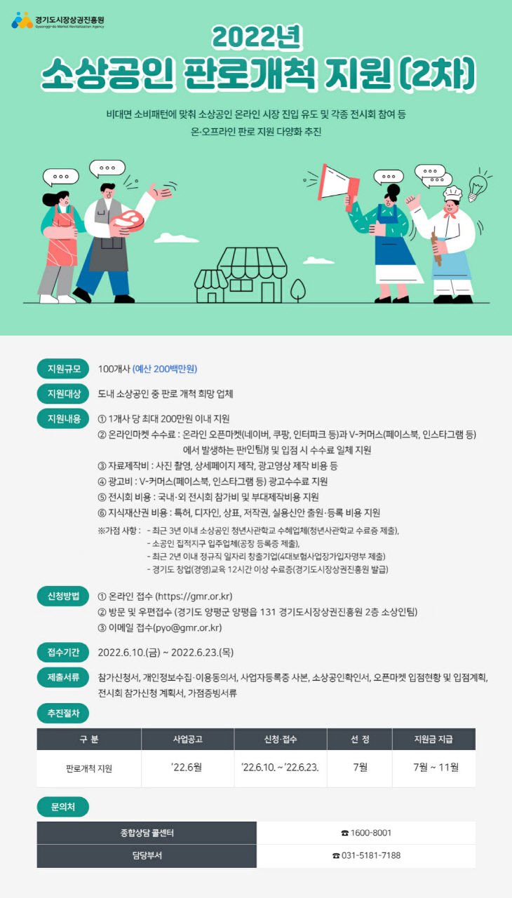 경상원, 소상공인 판로개척 지원사업 2차 모집 실시