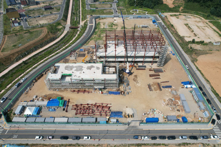 큐로셀 대전유성 둔곡지구 건설현장 사진