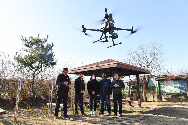 양주시,  산불방지를 위한'산불드론감시단'운영