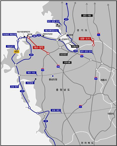 대산당진고속도로망(계획)