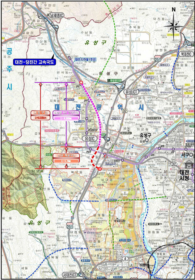 대전시, 외삼네거리_장대삼거리 BRT 연결도로 공사 시행