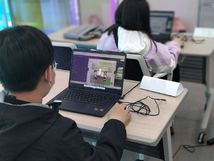 초등학생 AI교육 모습