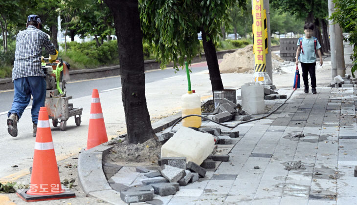 20230601-통학로 없는 어린이보호구역 공사