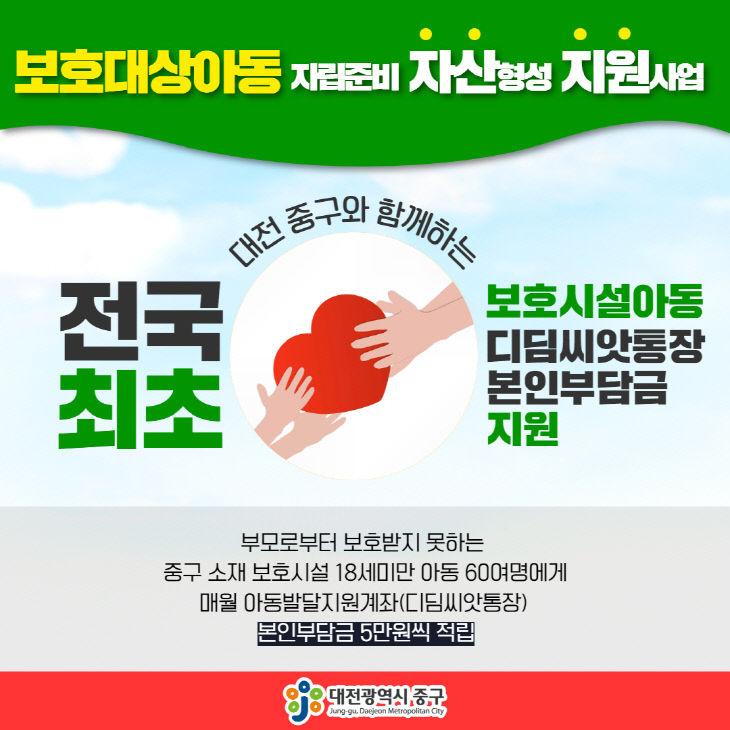 6.25 보도자료 사진(대전 중구, 자립을 위한 디딤돌을 놓다!)