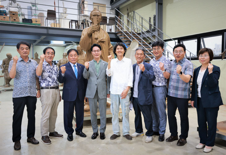 전봉준장군 동상건립 제작현장 격려(1)