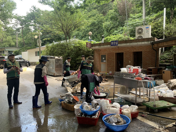 충주시의회 사무국 수해복구