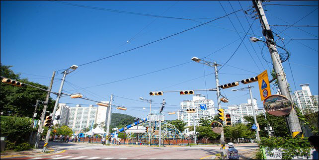 (사진2) 장승초등학교 앞 사거리 전경
