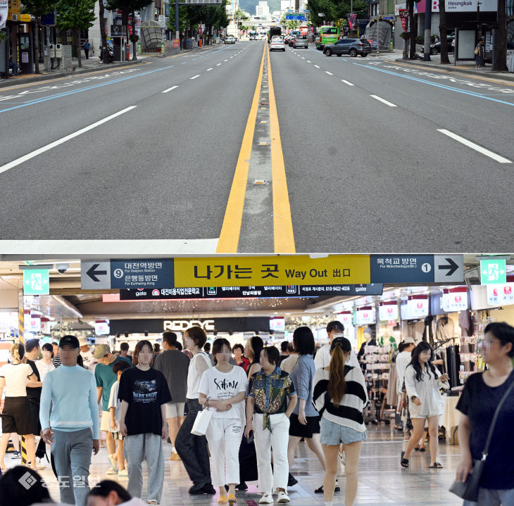 20230803-폭염 속 지상과 지하풍경1