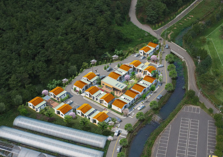 서천군이 조성한 농촌형 공공임대주택 조감도