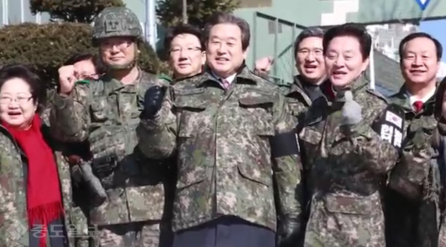 김무성 최전방 6사단 방문 “도발하면 응징한다”