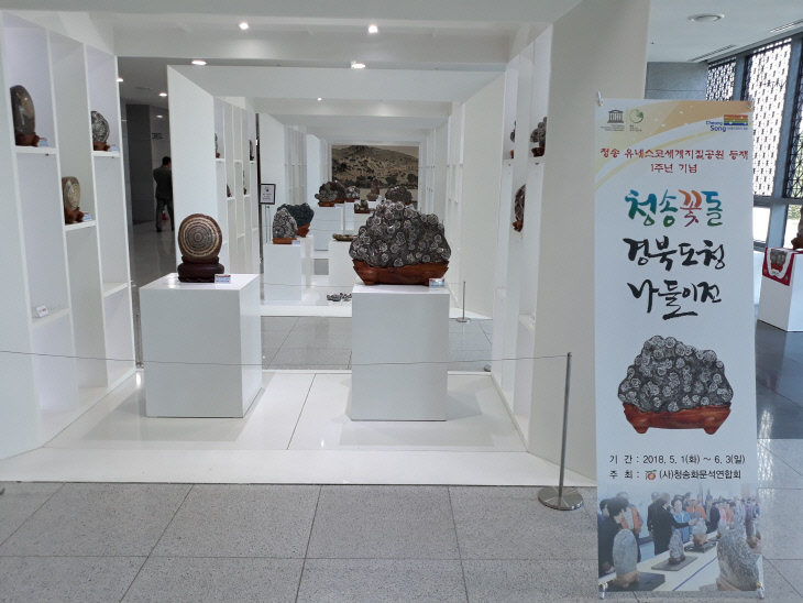 중도일보 - 청송군, 신비의 꽃 청송 꽃돌 경북도청 나들이전 개최...유네스코 세계지질공원 인증 1주년 기념
