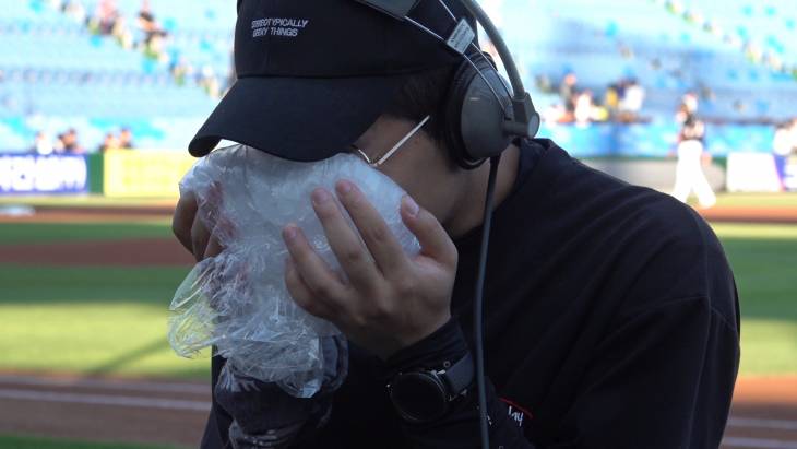 폭염과 맞짱뜨는 한화보살팬 `마리한화`의 무서운 약발!