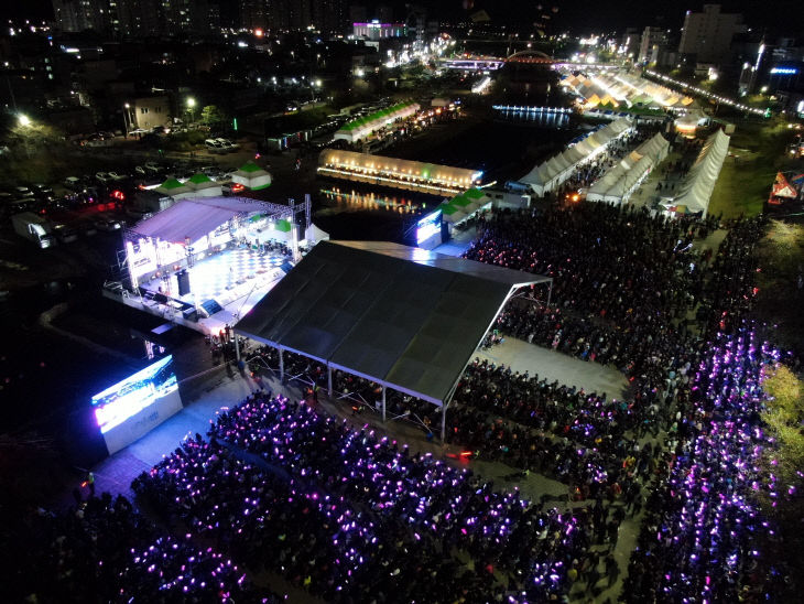 문화축제 드론 사진