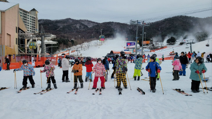 예산 평촌초, 눈 덮힌 스키장에서의 추억! 겨울스키캠프 실시1