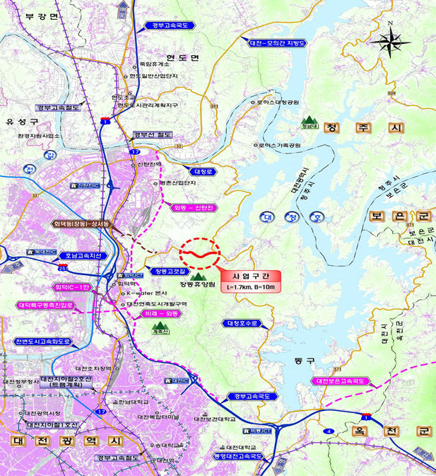 1. 대전 대덕구, ‘장동~이현 간 도로 신설’ 국비 4억원 확보