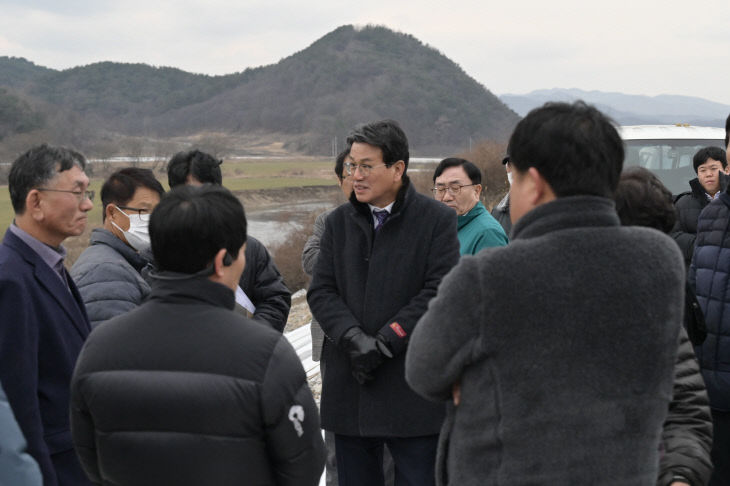 김돈곤 청양군수수해 복구 상황 점검