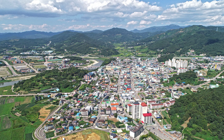 산청군 산청읍 전경