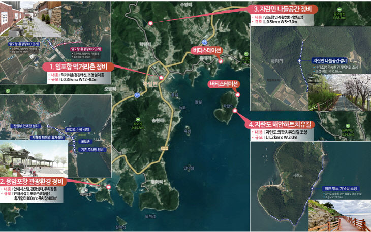자란관광만 구축-시설 배치 계획