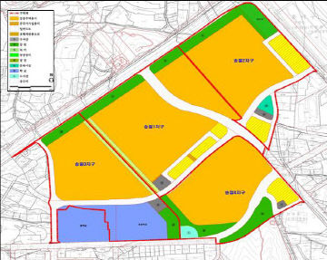 송절지구 토지이용계획도