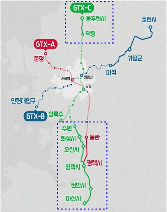 경기도, GTX A·C노선 연장 위해 국토부 등 8개 기관과 협력