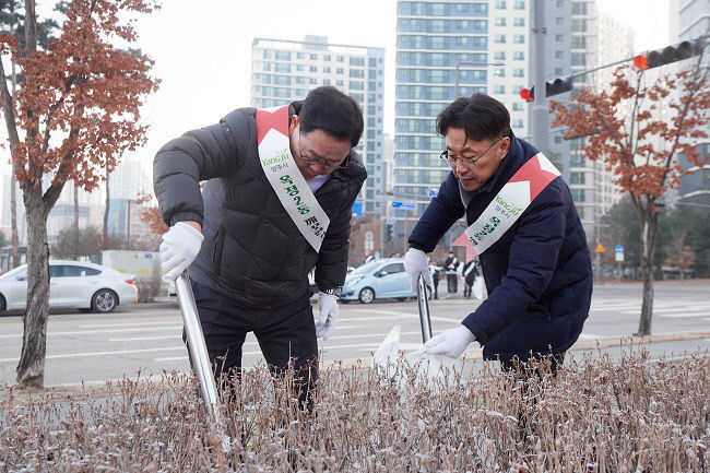 강수현 양주시장, '옥정2동 깨끗한 거리 만들기' 행사 참석…