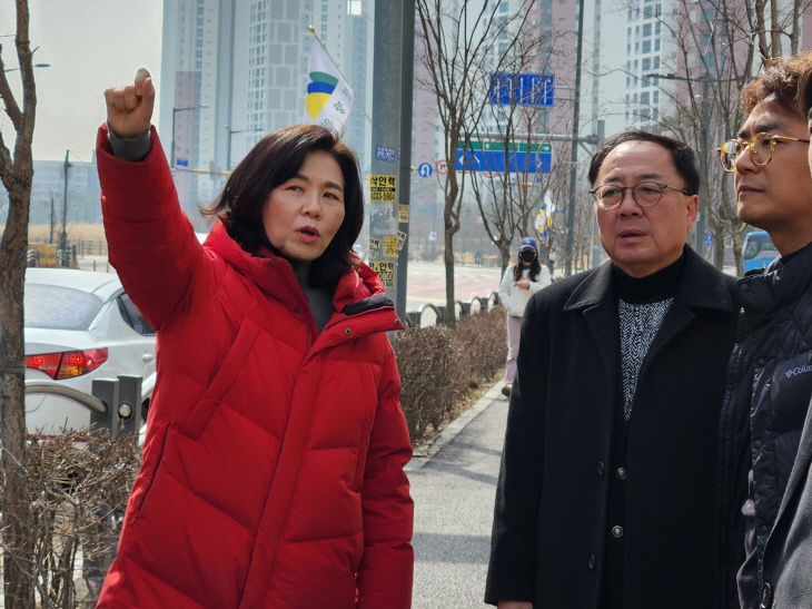 8공구 버스정류장 이전 현장 점검(2)