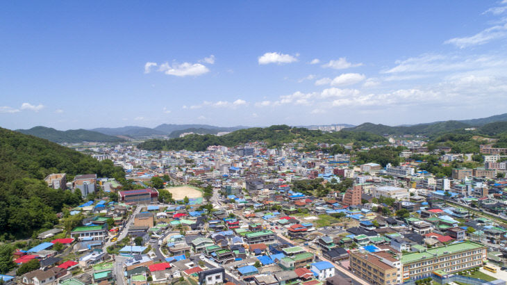 공주 시내 전경 사진