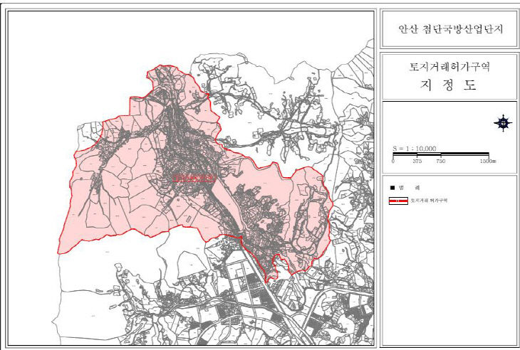 2. 토지거래허가구역 지형도면-안산국방산업단지(재지정)