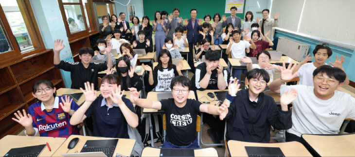 임태희 경기도교육감, 광수중학교 ‘수업 참관’