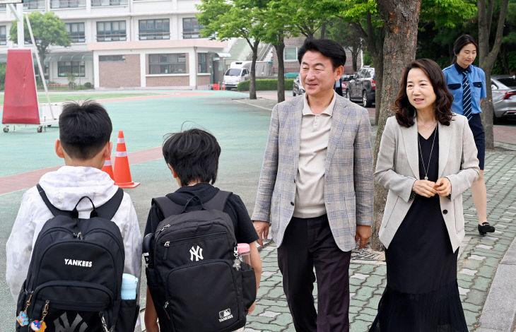 김동근 의정부시장, 가능초교 어린이통학로 집중점검