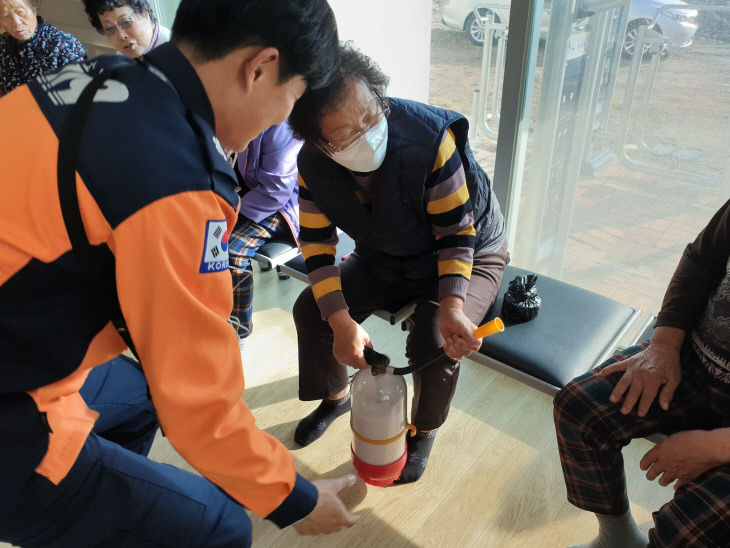 서천소방서가 실시하는 찾아가는 소방안전교육