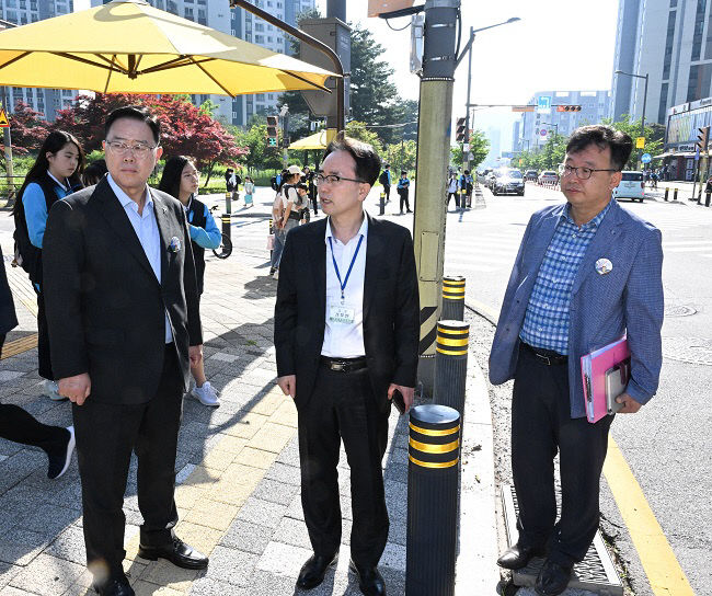 강수현 양주시장, 안전한 통학환경 조성 위해 옥정초등학교 통