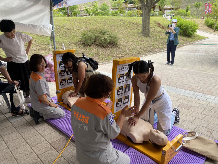 서천소방서 제34회 한산모시문화제 소방안전체험장 운영