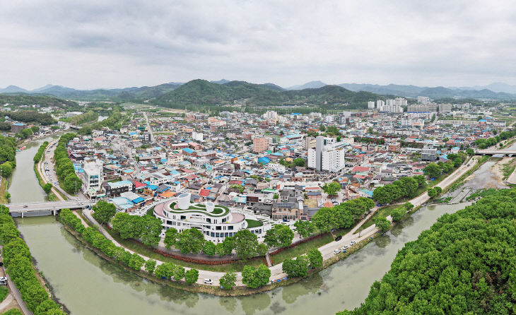 담양읍 드론 전경