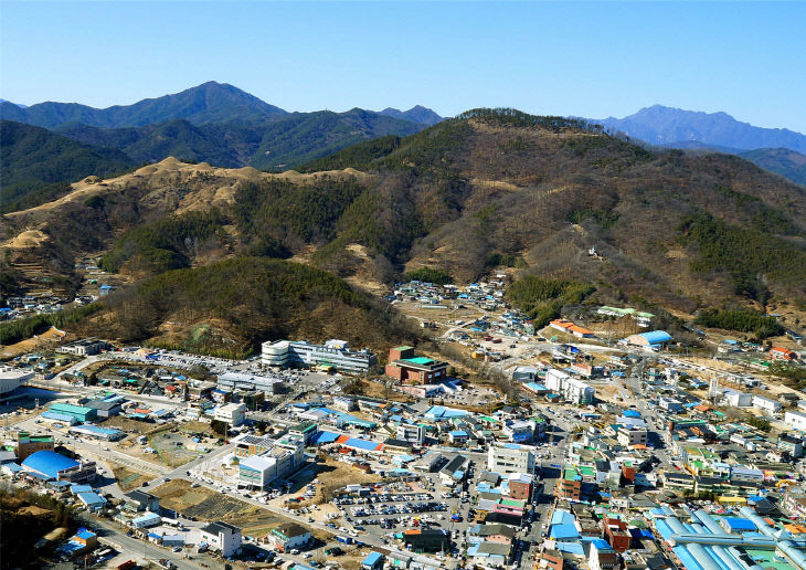 고령 주산성 지산동 고분군 전경