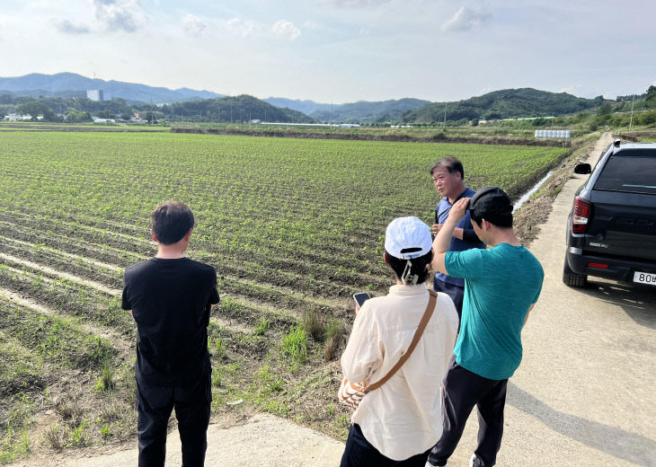 청양 칠갑산 콩 생산단지 벤치마킹