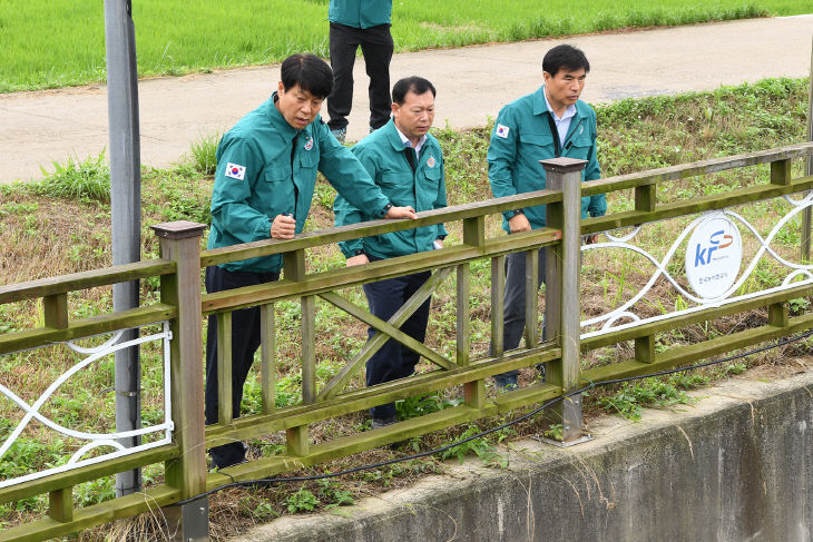 강화군, 장마철 대비 재난취약시설 현장점검 실시(고려교)