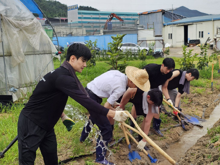 중부대 수해복구 지원 1