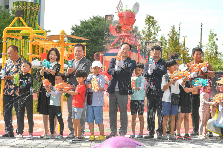 오산시, 어린이 행복 ‘아래뜰공원 물놀이장’ 개장