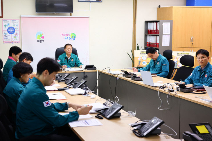 의왕시, 상황판단회의 ‘폭염 비상 1단계’ 가동