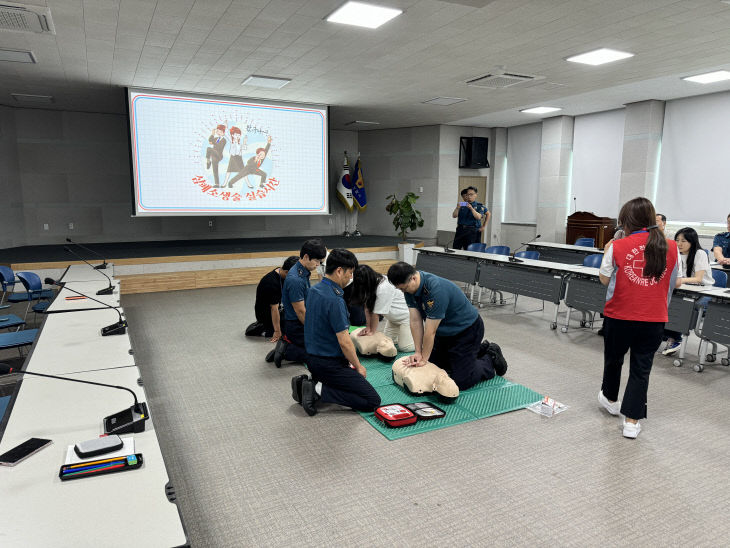 서천서가 실시한 심폐소생술 교육