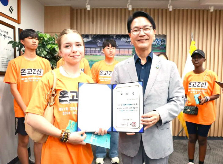 한국잼버리 참가 청소년 고창 찾아 심덕섭 군수 환담(3)