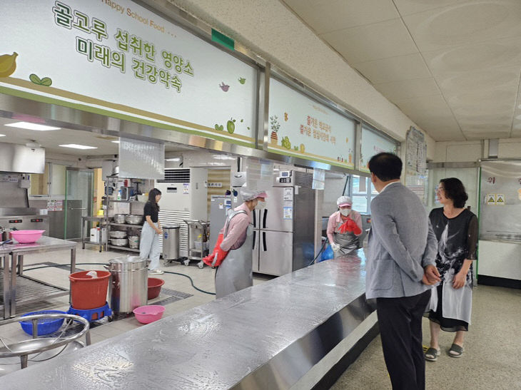 서천교육지원청이 실시한 학교급식 특별점검