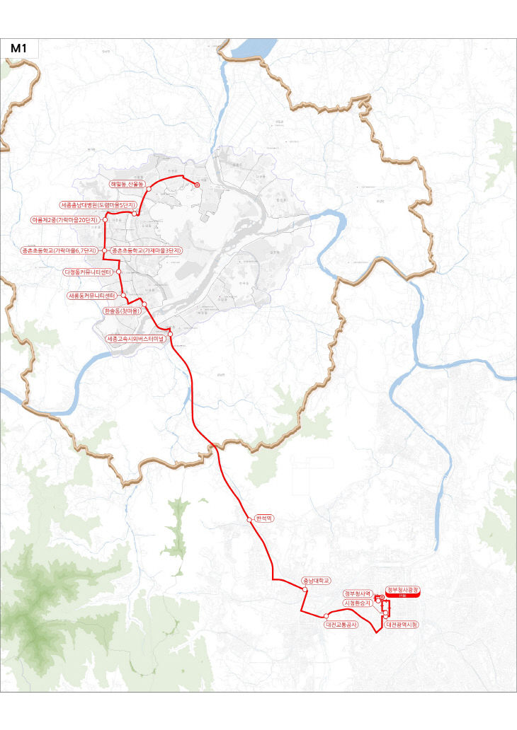 M1 노선도